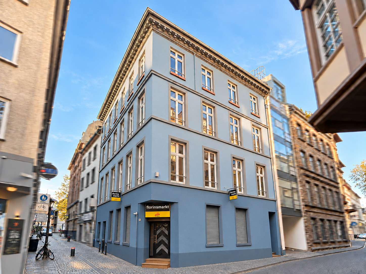 Florinsmarkt Apartments – bearbeitete Hausansicht