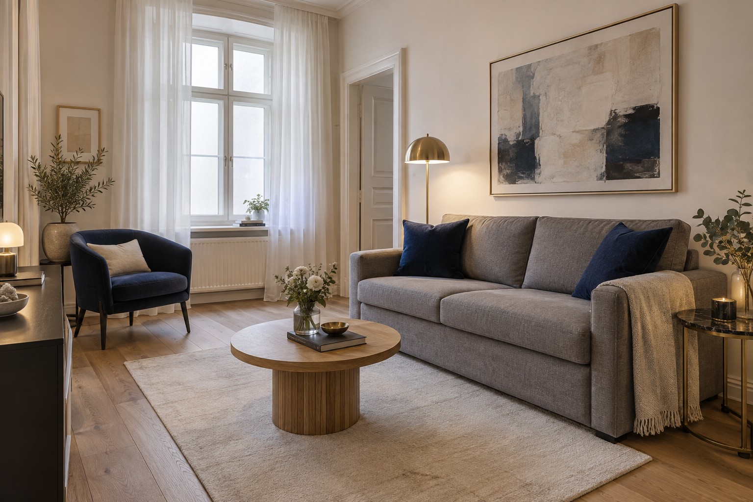 Wohnzimmer – beispielhafte Visualisierung